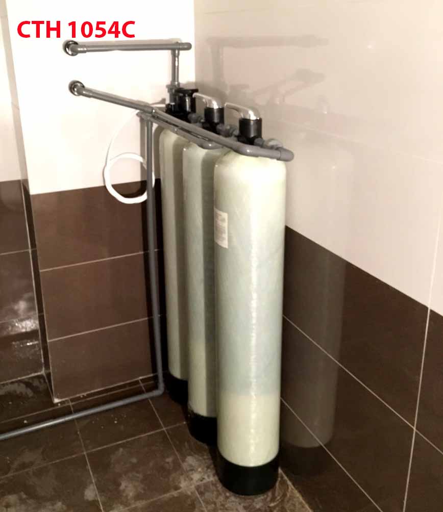 Thiết bị lọc nước sinh hoạt chung cư CTH1054C lắp đặt trong nhà - chung cư